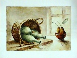 Bottles in a Basket II by Angela Giordani